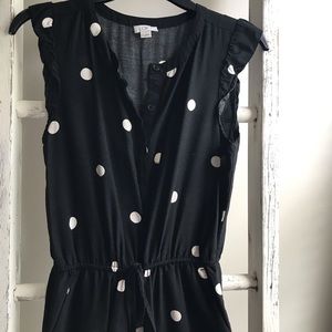 Loft polka dot jumpsuit